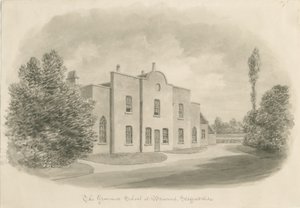 Brewood Grammar School by John Buckler