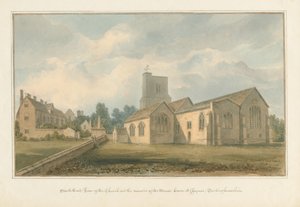 Buckinghamshire - Chenies Church and Remains of the Manor House, 1824 by John Buckler
