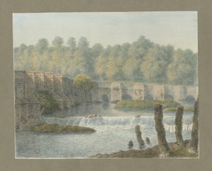 Burton-upon-Trent Bridge and Town by John Buckler