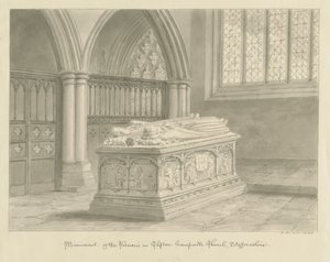Clifton Campville Church - Vernon Monument by John Buckler