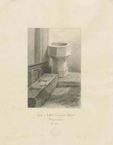 Font in Clifton Campville Church