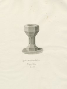Font in Ellastone Church