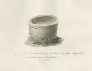 Font in Grindon Church