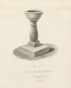 Font in Norbury Church