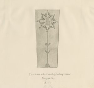 Hanbury Church - Gravestone by John Buckler