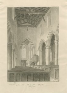 Interior of Checkley Church