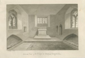 Interior of Statfold Chapel by John Buckler