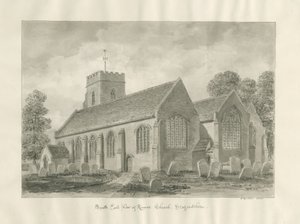 Kinver Church: Sepia Drawing by John Buckler