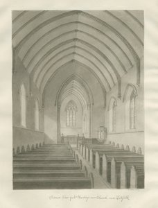 Interior of Christ Church, Lichfield by John Buckler
