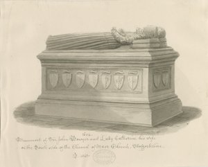 Maer Church - Monument to Sir John Bowyer and Lady Catherine by John Buckler
