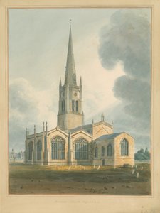 Oxfordshire - Bloxham Church, 1802 by John Buckler