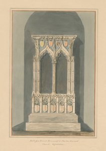 Oxfordshire - Stanton Harcourt Church - Monument, 1803 by John Buckler