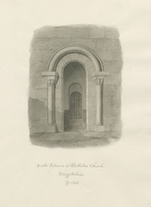 Rolleston Church - South Entrance by John Buckler