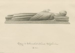 Shareshill Church - Monumental Effigy of Cassandra Swynnerton by John Buckler