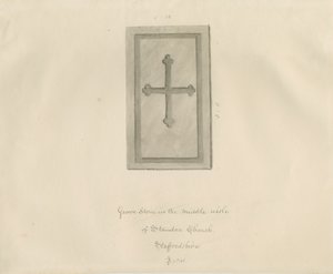 Standon Church - Gravestone by John Buckler