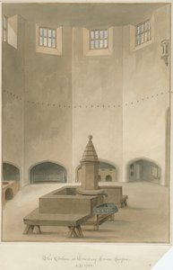 Sussex - Cowdray House - Interior of Kitchen, 1830 by John Buckler