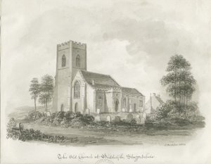 The Old Church at Biddulph, Staffordshire by John Buckler