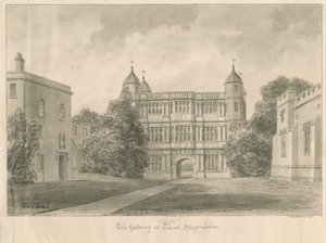 Tixall Hall and Gatehouse, 1841 by John Buckler