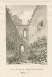 Tutbury Castle - Interior of Ruins by John Buckler