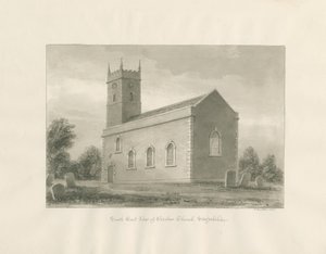 Warslow Church: sepia drawing by John Buckler