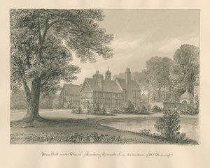 Worcestershire - Hanbury - Meer Hall by John Buckler