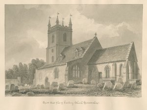 Hanbury Church, 1833 by John Buckler