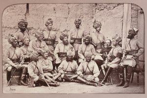 British and Native officers, 3rd Regiment of Bengal Cavalry by John Burke
