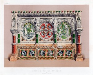 Stone and Marble Reredos, 19th Century by John Burley Waring