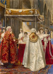 Coronation of King Edward VII and Queen Alexandra by John Byam Liston Shaw