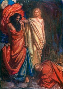Faithful Struck Down by Moses by John Byam Liston Shaw