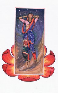 Ojira, to her lover, illustration from The Garden of Kama (and other lyrics from India) by John Byam Liston Shaw