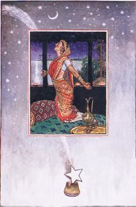 There is no breeze to cool the heat of love, illustration from The Garden of Kama (and other lyrics from India) by John Byam Liston Shaw