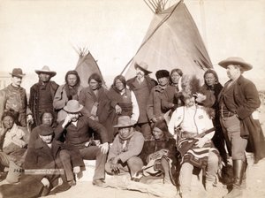 Indian Chiefs and U.S. Officials at Pine Ridge