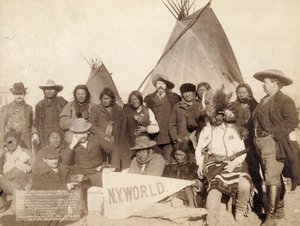 Indian Chiefs and U.S. Officials at Pine Ridge, 1891