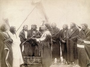 Indian chiefs at Deadwood, South Dakota, 1891