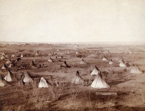 Lakota Tribal Village in 1891 by John C. H. Grabill
