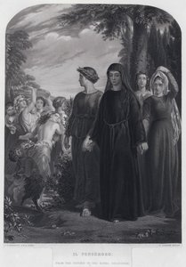 Il Penseroso (engraving) by John Callcott Horsley