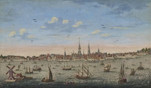 An East Perspective View of Philadelphia by John Carwitham