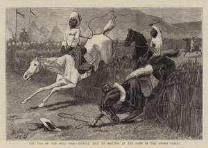 The End of the Zulu War, Hurdle Race by Basutos at the Camp in the Upoko Valley