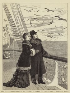 The New Governor-General of Canada, on Board the Sarmatian, a Guard of Honour