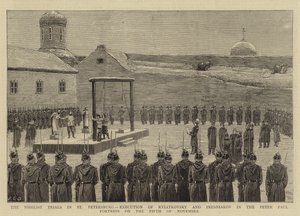The Nihilist Trials in St Petersburg, Execution of Kviatkovsky and Presniakov in the Peter Paul Fortress