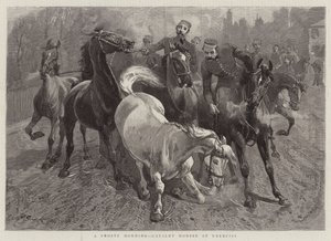 A Frosty Morning, Cavalry Horses at Exercise