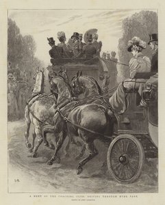 A Meet of the Coaching Club, Driving through Hyde Park by John Charlton
