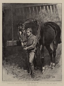 Comrades, Trumpeter Shurlock, of the 5th Lancers, and his Horse