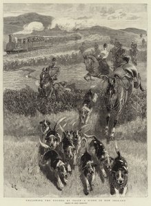 Following the Hounds by Train, a scene in New Zealand