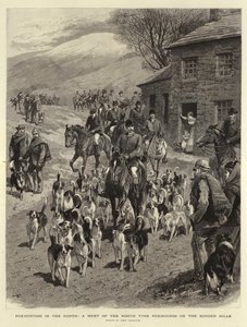 Foxhunting in the North, a Meet of the North Tyne Foxhounds on the Border Hills by John Charlton