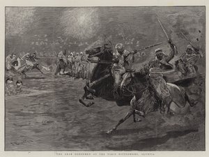 The Arab Horsemen at the Paris Hippodrome, Olympia by John Charlton