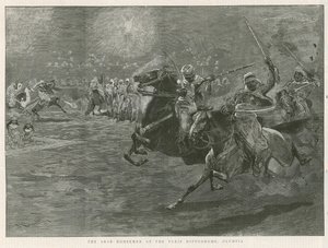 The Arab horsemen at the Paris Hippodrome, Olympia by John Charlton