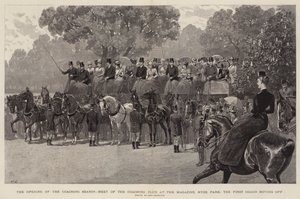 The Opening of the Coaching Season, Meet of the Coaching Club at the Magazine, Hyde Park, the First Coach moving off