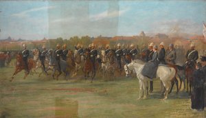The Shanghai Volunteers at a Review by John Charlton